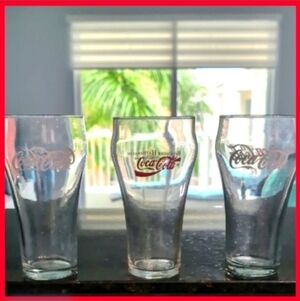 3 Coke Glasses Vintage Coca-Cola, Nostalgia, Collectors vintage tumblers